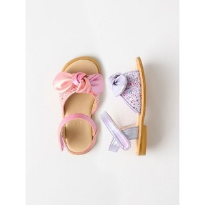 Sandales ouvertes pour enfants OZKIZ style coréen, respirantes, mode estivale avec nœud décoratif, doublure en polyester pour 2-7 ans - Product Image 1