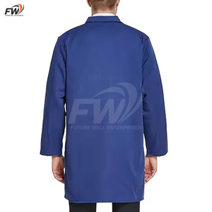 Professional Unisex Medical Lab Coat Long Sleeve Cotton Pharmacist Medical Hospital Uniform Doctor Nurse Lab Coat For Men - Product Image 4