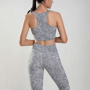 Conjunto de Yoga de 2 Piezas para Mujer, Hecho en Fábrica con Empaque Personalizado, Tela Spandex - Product Image 2