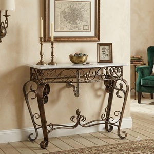 Muebles de Jardín Europeos para Exteriores, Mesa de Comedor de Hierro Forjado a Mano, Juego de Patio Ecológico Personalizado, Resistente a la Intemperie - Product Image 2