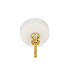 Shubham Handmade Marble <strong>Drawer</strong> <strong>Knobs</strong> &amp; Dresser <strong>Pulls</strong> with Carved Floral Pattern for Kitchen Cabinets - Product Image 3