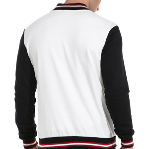 Chaqueta Varsity de Lana con Diseño Personalizado al por Mayor, Chaqueta Letterman con Mangas de Cuero para Hombre y Mujer, Producción en Fábrica OEM ODM al por Mayor - Product Image 2