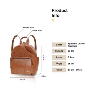 Mochila Hody de Moda de Lujo, Piel Sintética Premium, Forma Cuadrada, Cierre de Cremallera, Resistente al Agua, Uso Diario, Mochila Suave para Mujer - Product Image 2