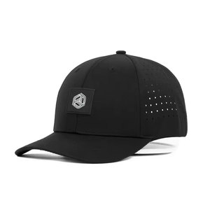 Gorra de Béisbol Unisex de 6 Paneles, 100% Algodón, con Logotipo Geométrico Bordado, Cierre de Hebilla Metálica, Diseño Ajustado para Uso en Exteriores en Todas las Estaciones - Product Image 1