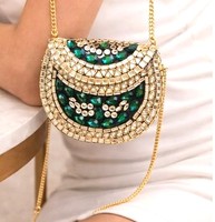 Borsa da Sera Artistica in Metallo Goffrato Vintage per Sposa, Eco-Friendly, Personalizzabile, Forme e Colori Assortiti