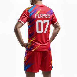 Uniformes de Fútbol Personalizados al por Mayor, Fabricante OEM, Conjunto de Camiseta y Pantalones Cortos de Fútbol, Proveedor de Ropa Deportiva Sublimada Premium a Nivel Mundial - Product Image 4