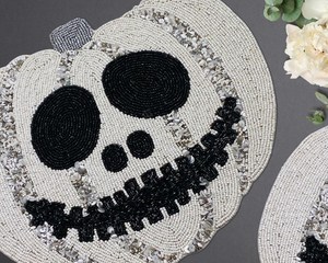 Traditional Handmade <b>Beaded</b> Embroidery <b>Placemat</b> Decorative Dining Table Mat for Home Party Wedding and Celebration - Product Image 5