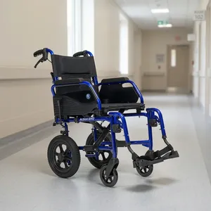 Silla de Ruedas Ligera de Aluminio Vermeiren Bobby Transport Manual, Ajustable en Altura, Plegable, con Freno Lineal, Capacidad de 100 kg - Product Image 5