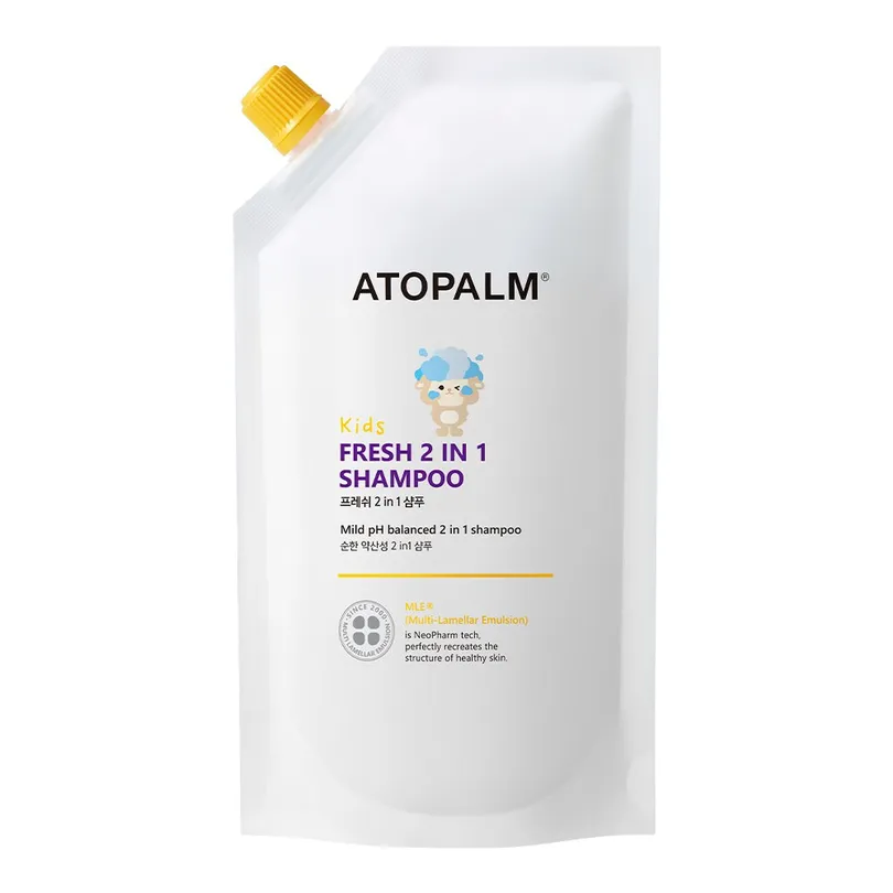 Atopalm Kids 2-in-1 Fresh Shampoo Refill 250ml – Gentle Baby Hair Care & Styling Shampoo for Soft & Clean Hair