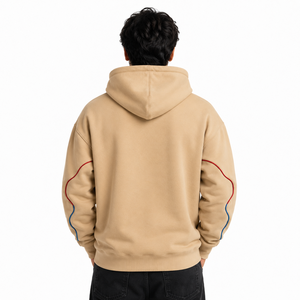 Sudadera con Capucha de Moda con Estampado en Relieve, Material Premium de Algodón y Poliéster, Diseño Gráfico en Relieve, Sudadera con Capucha y Bolsillo Tipo Canguro, Cómoda - Product Image 2