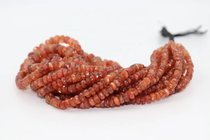 AAA Sunstone Faceted Rondelle Beads 4-5mm 16 pulgadas Sunstone Beads Strand para la fabricación de joyas - Product Image 5