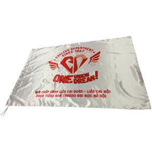 Drapeau Rectangulaire en Satin du Groupe FLC, Université Nationale Vietnamienne de Foresterie, avec Mât en Aluminium, Imprimé en Sérigraphie, Durable pour l'Extérieur - Product Image 6