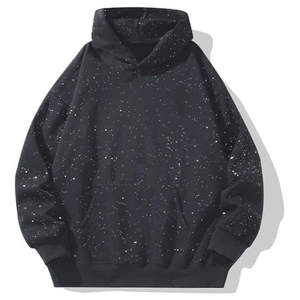 Sudadera con Capucha Brillante Estilo Y2K, Sudadera con Lentejuelas y Bolsillos, Sudadera Tipo Pullover - Product Image 1
