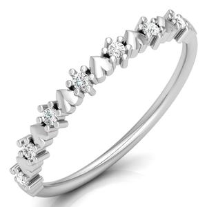 Anillo de ajuste de punta en forma de corazón de diamante cultivado en laboratorio de 10K 14K 18K personalizado de lujo Vintage para mujer, joyería de moda bonita para venta al por mayor - Product Image 2