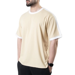 Men's Quick Dry Knitted Short Sleeve <b>T</b>-<b>Shirt</b> Regular Fit Solid Color O-Neck Casual Wear 100% <b>Polyester</b> - Product Image 2
