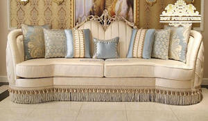 Prévente, meuble de salon avec finition métallique argentée, au Style français classique, offre spéciale, nouvel arrivage - Product Image 4