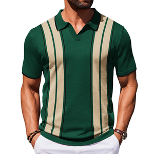 Polo vintage pour hommes coupe ajustée et oversize, style décontracté, idéal pour l'été – Meilleure vente – Polo slim fit pour garçons - Product Image 1