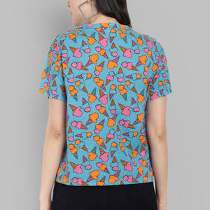 Nouveau T-shirt basique uni en coton doux à col rond pour femme, coupe courte, sexy, idéal pour l'été - Product Image 3