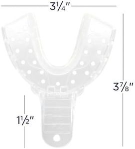 Juego Profesional de 12 Bandejas de Impresión Dental de Plástico Transparente, Bandejas Rígidas Desechables de Primera Calidad # 2 XL-Talla Inferior - Product Image 2