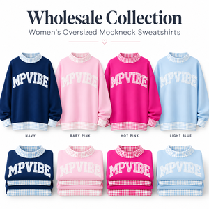 Sudadera Extra Grande para Mujer MPVIBE, Cuello Redondo, Estampado de Letras, Manga Larga, Tejida en Algodón, Ropa Casual de Primavera - Product Image 6