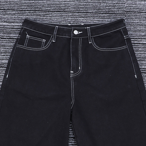 Nouveauté 2026 – Short en jean noir délavé de haute qualité, respirant, longueur personnalisable, pour homme – Short baggy en jean pour homme - Product Image 2