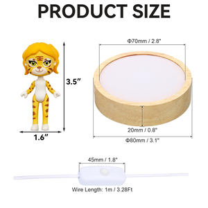 Lámpara LED 3D con Forma de Tiggy, Luz Nocturna, Cable USB Tipo A, Control de un Botón, Brillo Blanco Cálido Suave de 2700K, Tamaño Pequeño, Decoración para Dormitorio, Regalo - Product Image 6