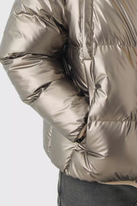 Chaqueta Acolchada para Hombre, Plateada, Impermeable, con Capucha, Estilo Burbuja, Térmica, para Invierno, Tendencia 2026, Venta al Por Mayor - Product Image 6