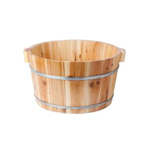 Baignoire ovale en bois classique BLUE LOTUS FARM Aaron Le, couvercle inclus, écologique, durable, gain de place, pour la maison, l'hôtel, le spa - Product Image 2