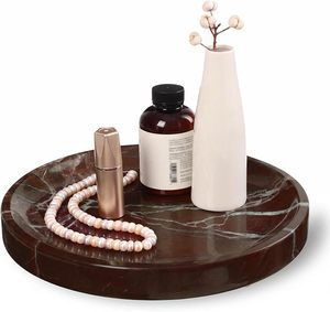 Trusted Manufacturer Natural Marble Kitchen Serving Tray With Anti Slip Feet For Breakfast Tea Coffee And Dining <b>Table</b> - Product Image 5