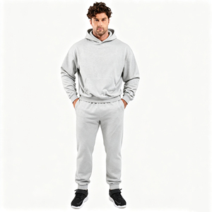 Conjunto Deportivo Informal Personalizado para Hombre, Sudadera con Capucha de Algodón Terry, Pantalones Deportivos con Puños, Transpirable y Ecológico para Gimnasio - Product Image 6