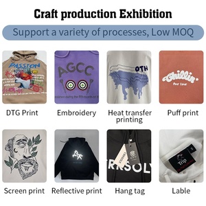 blank high quality oversize hoodie street wear <b>thick</b> <b>fleece</b> hoodie plain blank custom men hoodies - Product Image 6