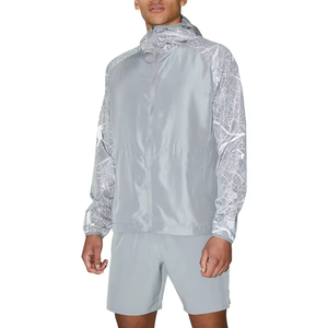 Ensemble survêtement homme 2 pièces coupe-vent personnalisé : short et veste à capuche zippée en nylon – Style streetwear – Prix abordable - Product Image 4