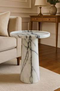 wholesale price Modern Round Marble Coffee <b>Table</b> Contemporary Living Room Furniture Decorative Accent <b>Table</b> - Product Image 1