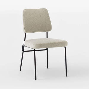 Elegante Silla de Comedor con Estructura de Hierro para Interiores, con Tapicería Resistente, para Cafetería, Patio, Balcón, Restaurante - Product Image 6