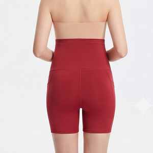 Shorts de yoga de grossesse taille haute OEM, leggings de maternité, shorts de yoga pour femmes, shorts de compression à taille élastique pour femmes - Product Image 3