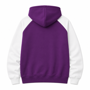 Sudadera con capucha personalizada para mujer del Consejo NCNW, con logo bordado en la parte delantera, color morado y blanco, manga corta, de algodón, para mujer. - Product Image 4
