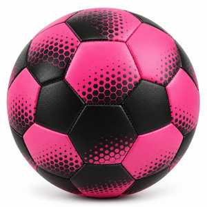Balón de Fútbol para Entrenamiento en Interiores/Exteriores ESTRELLA INTERNATIONAL, Talla 5, Diseño de Píxeles Morados y Plateados - Product Image 5