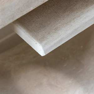 Table console en bois effet béton blanc Vandana Elara Aston - Product Image 3