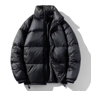 Unisex Custom Puffer <b>Jacket</b> for Plus Size Men and Women Breathable Face-Down Style with Windproof Feature for Winter Season - Product Image 2