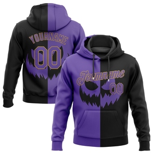 Sweat-shirt à capuche sportif personnalisé OMMIZ INDUSTRY en bordeaux, noir et crème, vente en gros - Product Image 2