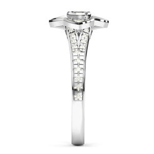 Anillo de Compromiso y Boda con Diamante Natural de Corte Redondo de 0.75 Ct para Mujer, Plata de Ley 925, Joyería Fina al por Mayor - Product Image 5