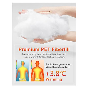 Veste matelassée légère pour femme, à capuche, coupe-vent, manteau d'hiver chaud, vêtement d'extérieur matelassé, parka décontractée pour temps froid - Product Image 4