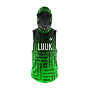 เสื้อฟุตบอลแบบมีธง 7v7 แขนกุด น้ำหนักเบา ระบายอากาศได้ดี พร้อมชื่อและหมายเลขแบบกำหนดเองสำหรับทีมกีฬา - Product Image 1