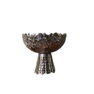 Bol à chocolat rond en acier inoxydable de luxe avec finition argentée polie, plateau à dessert gourmet fait main pour la décoration de mariage et d'hôtel - Product Image 2