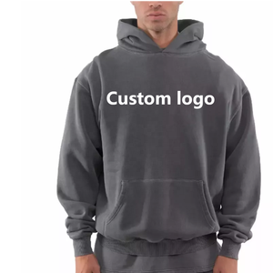Custom Hoodies Manufacturers <b>Plain</b> Blank Hooded <b>Sweatshirt</b> 100% Cotton Thick Heavy Weight 500GSM Oversized Hoodies - Product Image 4