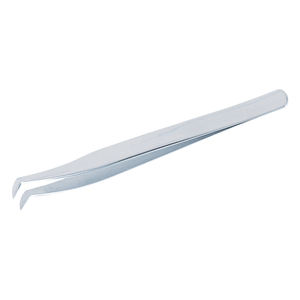 Pinzas para Pestañas de Acero Inoxidable Plateado de Calidad Superior, Etiquetado y Marca Privada, Suministros para Salón de Belleza - Product Image 1