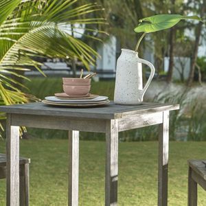 Tavolo da Bar in Legno Grigio Stile Rustico Emilio, Elegante Arredo da Esterno - Product Image 5