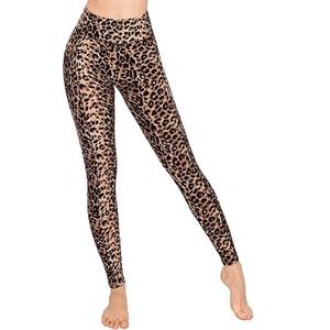 Pantalon de sport respirant à taille haute élastique pour la course, la compression, le yoga, imprimé par sublimation, motif lavé, pour l'entraînement - Product Image 6