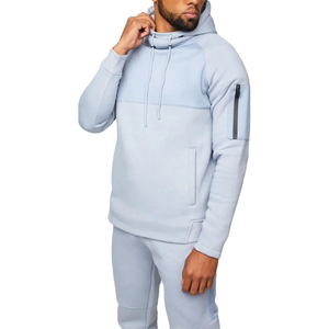 Conjuntos Deportivos de Algodón Extra Grandes de Alta Calidad, con Logotipo Personalizado, Sudadera con Capucha, Dos Piezas, para Gimnasio y Fitness, para Hombre - Product Image 3