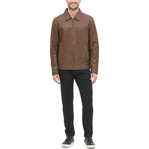 OEM Factory Custom <b>Leather</b> <b>Jacket</b> <b>Men</b> 2026 Classic Biker Durable Genuine <b>Leather</b> Outerwear Fashion <b>jacket</b> for <b>men</b> - Product Image 1